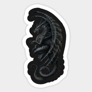 Master Dragon black Sticker